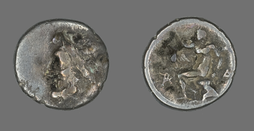 Hemidrachm (Coin) Depicting the God Zeus