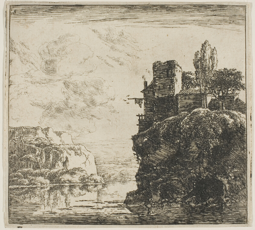 A River between Rocks, from the series Set of Landscapes