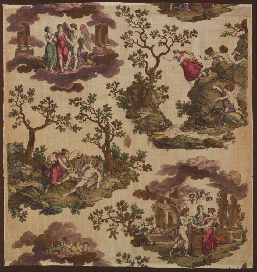 Psyche et L'Armour (The Story of Cupid and Psyche) (Furnishing Fabric)