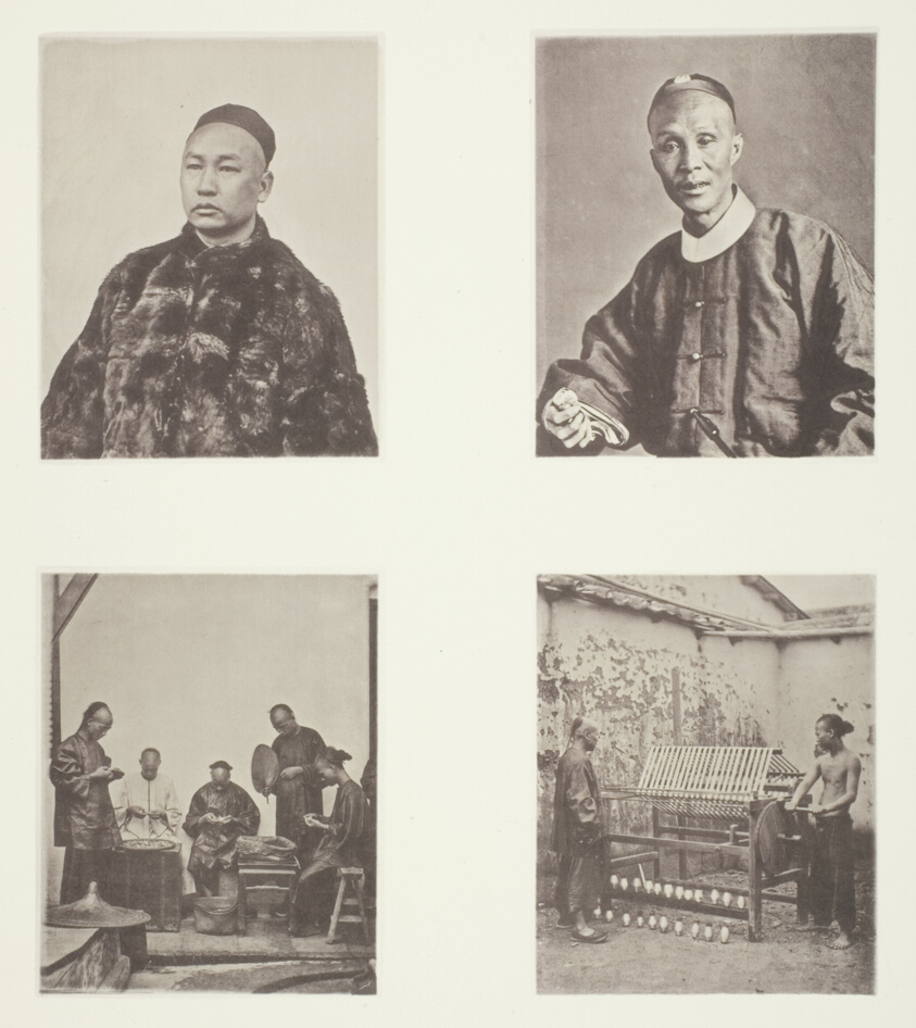 A Cantonese Gentleman; A Cantonese Gentleman; Schroffing Dollars; Reeling Silk