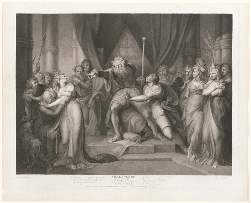 Lear Casting out his Daughter Cordelia