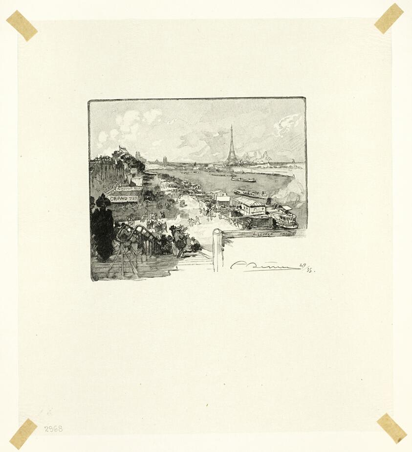 The Dawn, plate fourteen from Le Long de la Seine et des Boulevards