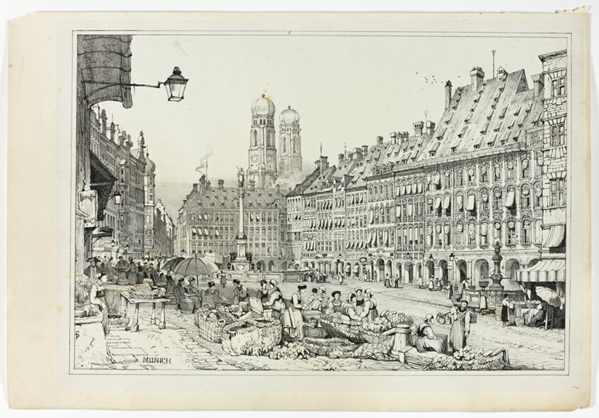Munich, from Facsimiles of Sketches made in Flanders and Germany