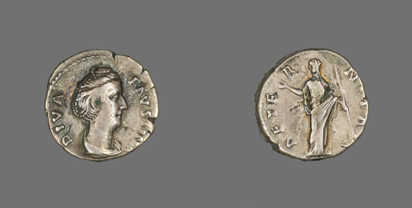 Denarius (Coin) Portraying Empress Faustina the Elder