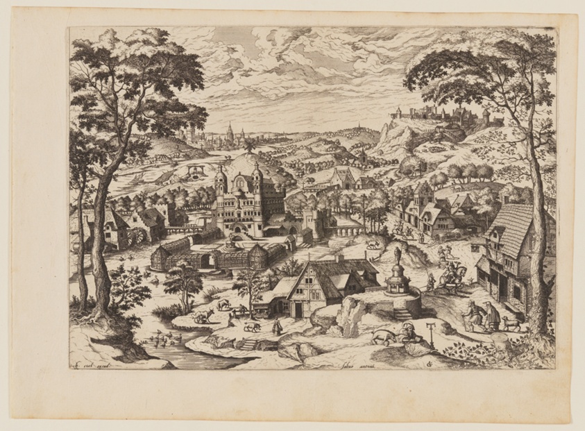 Saint Anthony Abbot, from Landscapes with Biblical Subjects and Saints