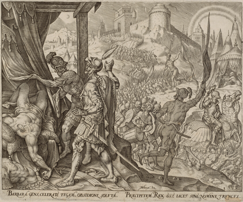 The Discovery of Holofernes's Corpse, plate eight from The Story of Judith and Holofernes