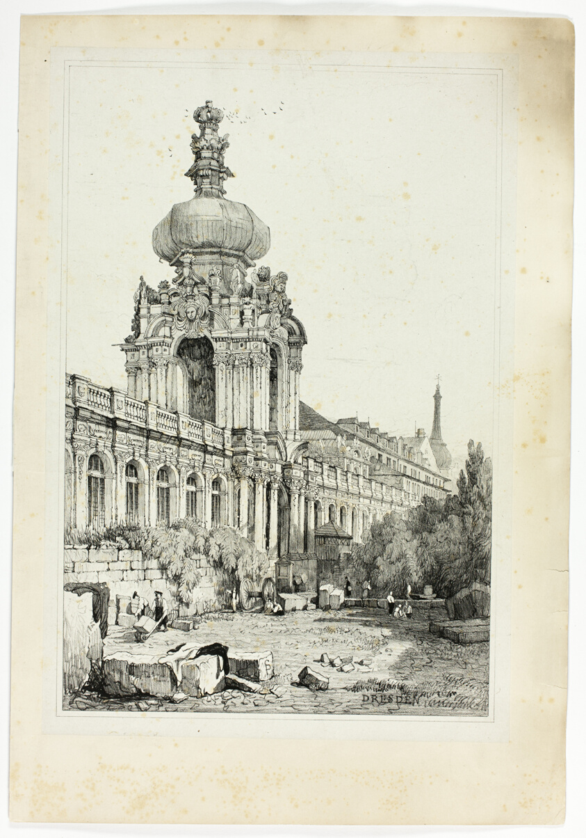 Dresden, from Facsimiles of Sketches made in Flanders and Germany