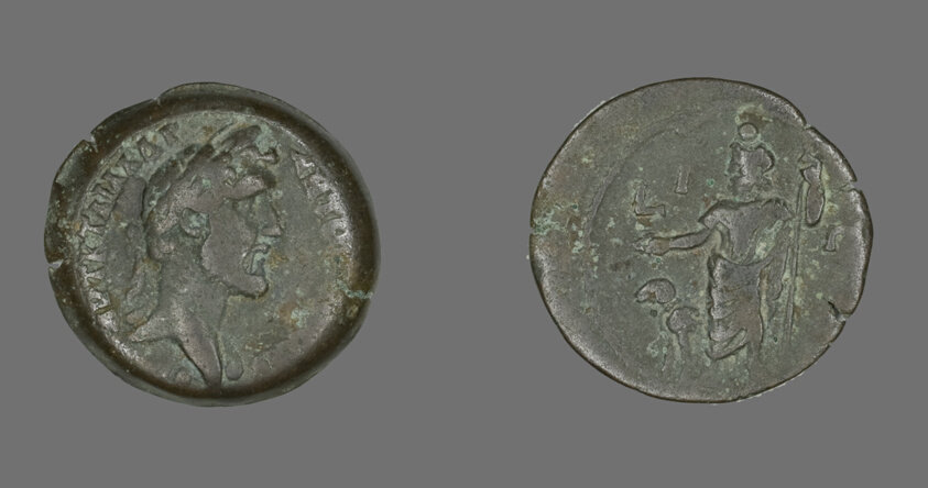 Coin Portraying Emperor Antoninus Pius