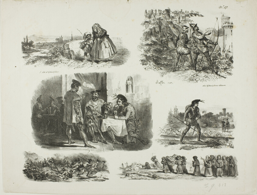 Sheet of Sketches