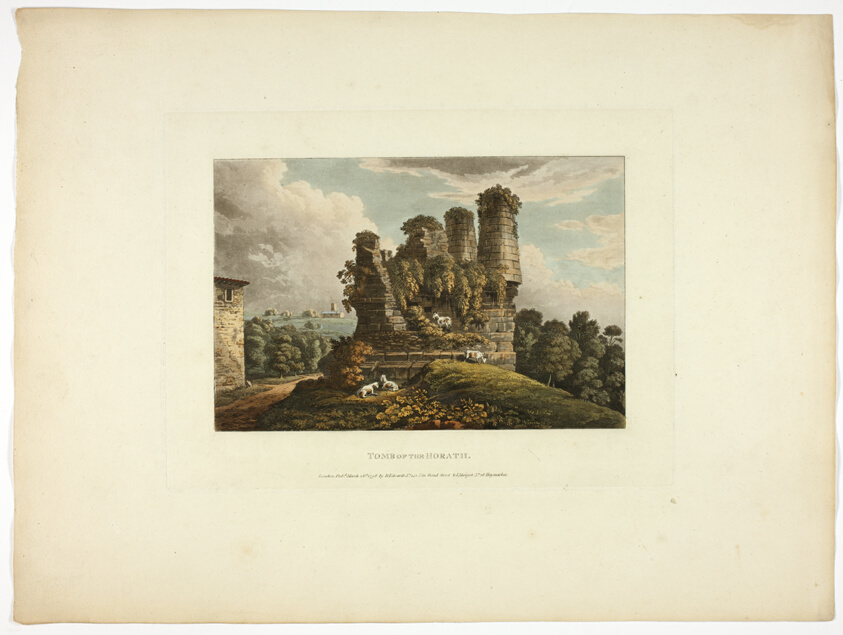 Tomb of Horath, plate six from A Select Collection of Views and Ruins in Rome and its Vicinity