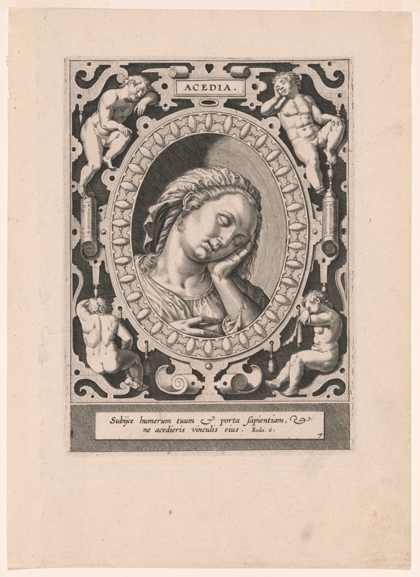 Acedia, plate 7 from The Seven Vices