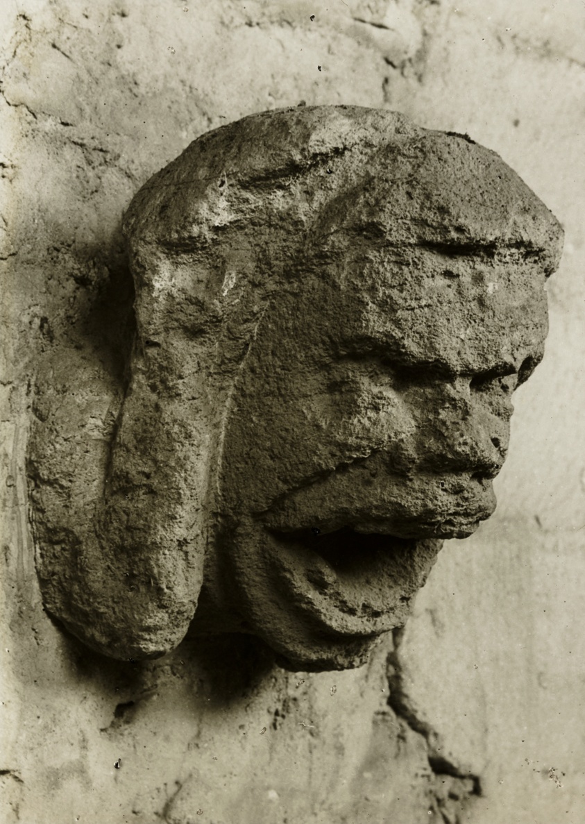 Ely Cathedral: Head in South Nave Triforium