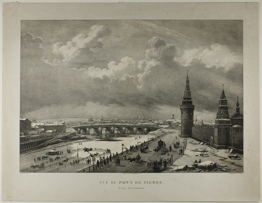 View of the Stone Bridge from the Kremlin, from Views of Moscow