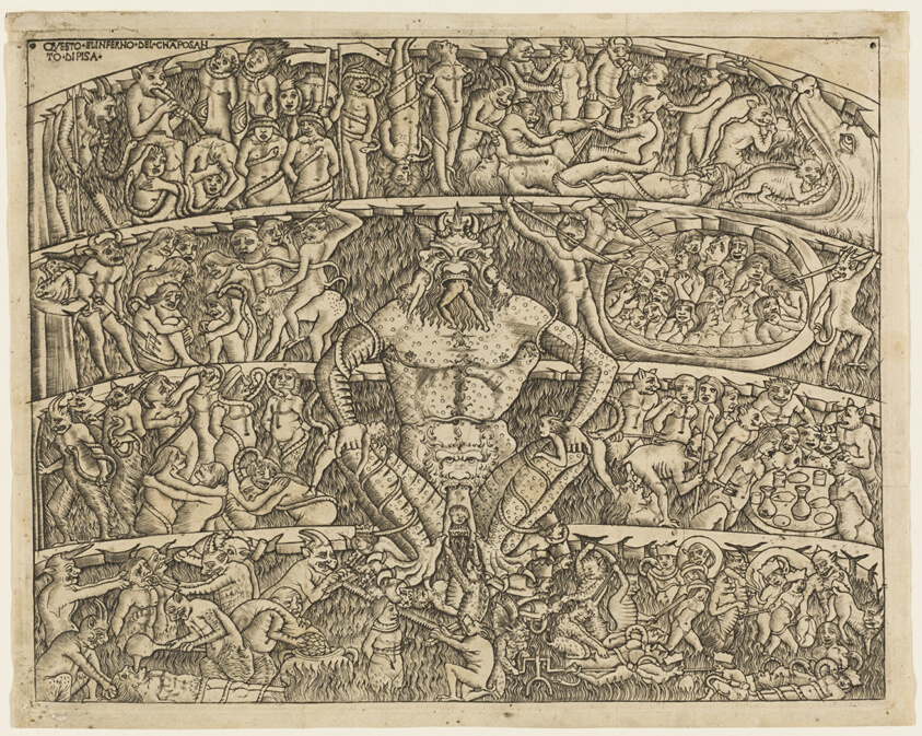 The Inferno According to Dante, from the Campo Santo Frescos in Pisa