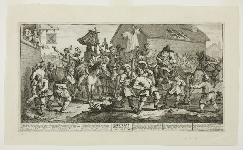Hudibras and the Skimmington, plate seven from Hudibras