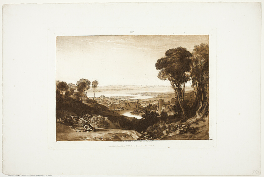Junction of the Severn and Wye, from Liber Studiorum, no. 28