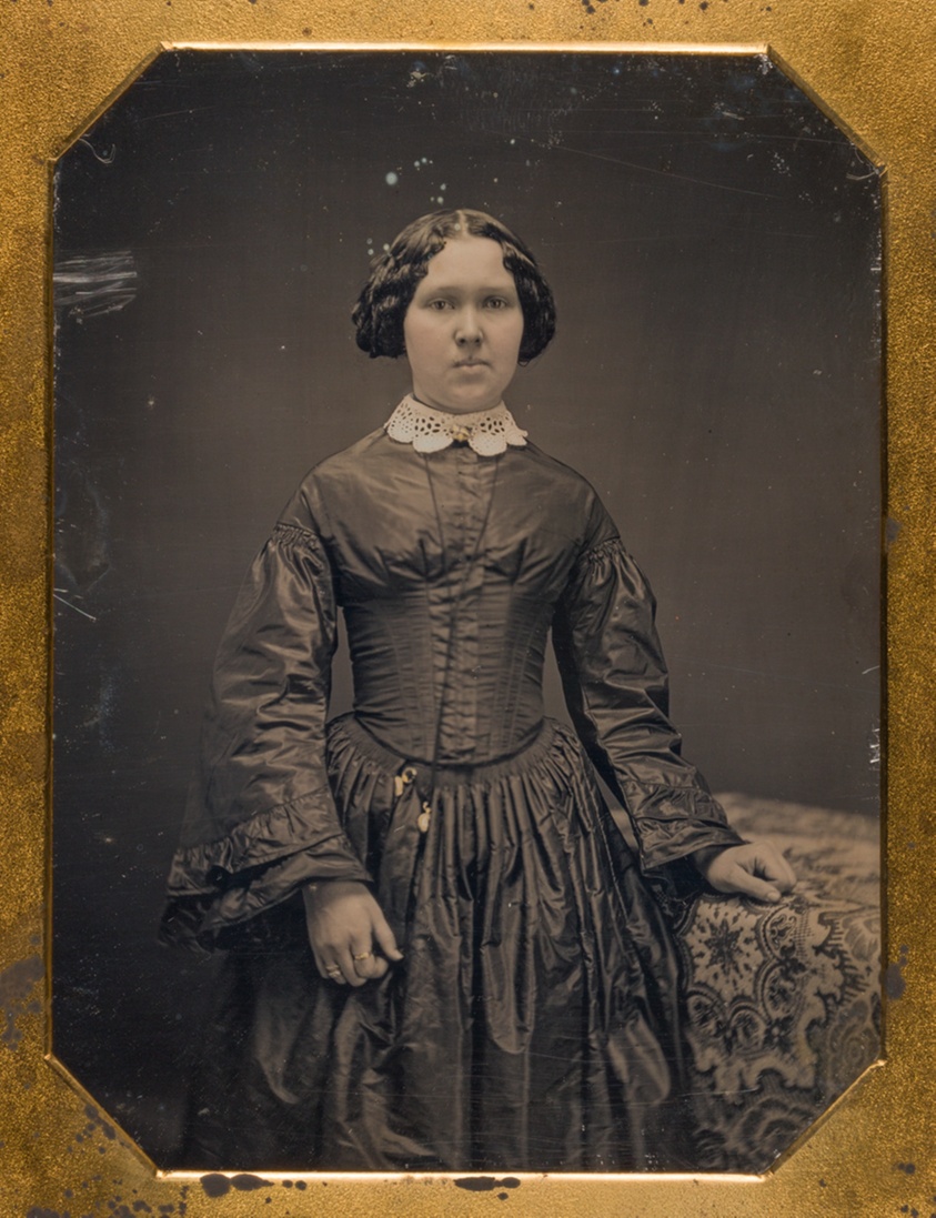 Untitled (Portrait of a Young Woman in a Dark Silk Dress)