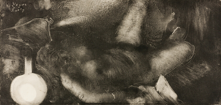 Woman Reclining on Her Bed