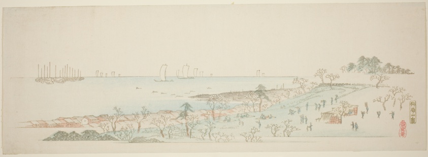 View of Goten Hill (Gotenyama no zu), from the series "Thirteen Views of the Environs of Edo"