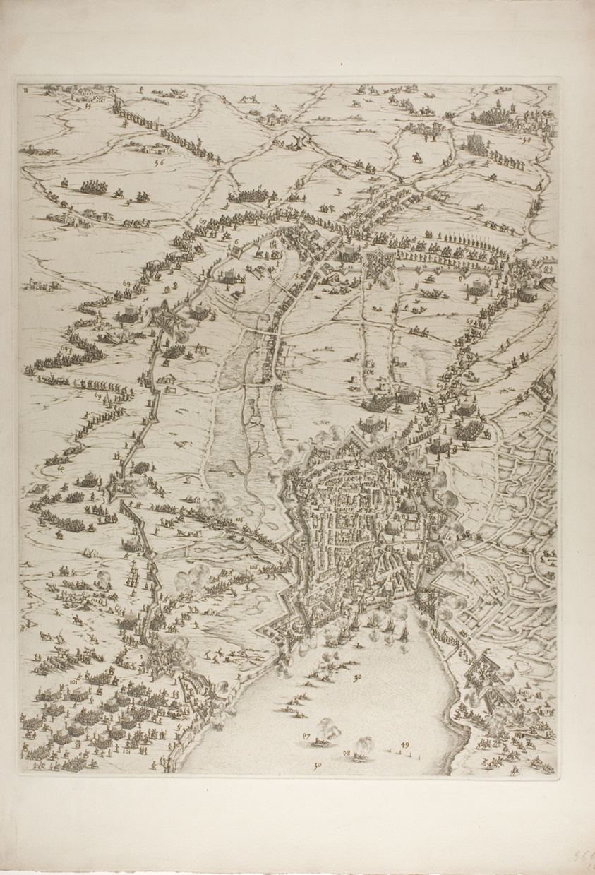 Plate Two from La Siège de la Rochelle