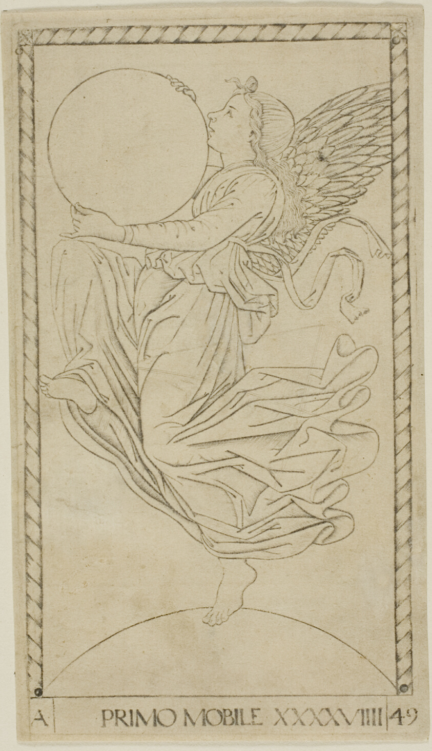 The Angel of the Ninth Sphere, or Primum Mobile, plate 49 from Planets and Spheres
