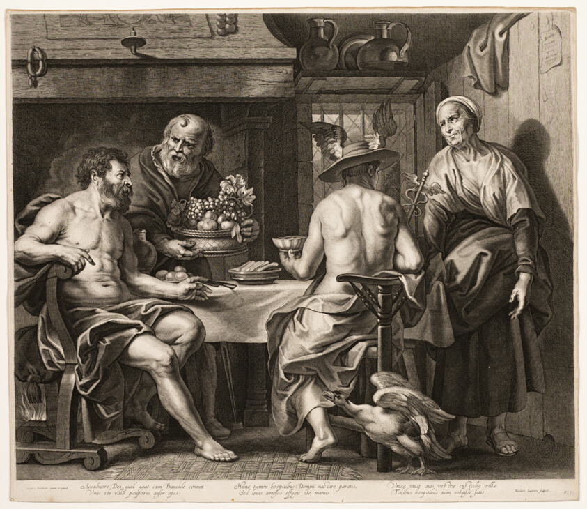 Jupiter and Mercury with Philemon and Baucis