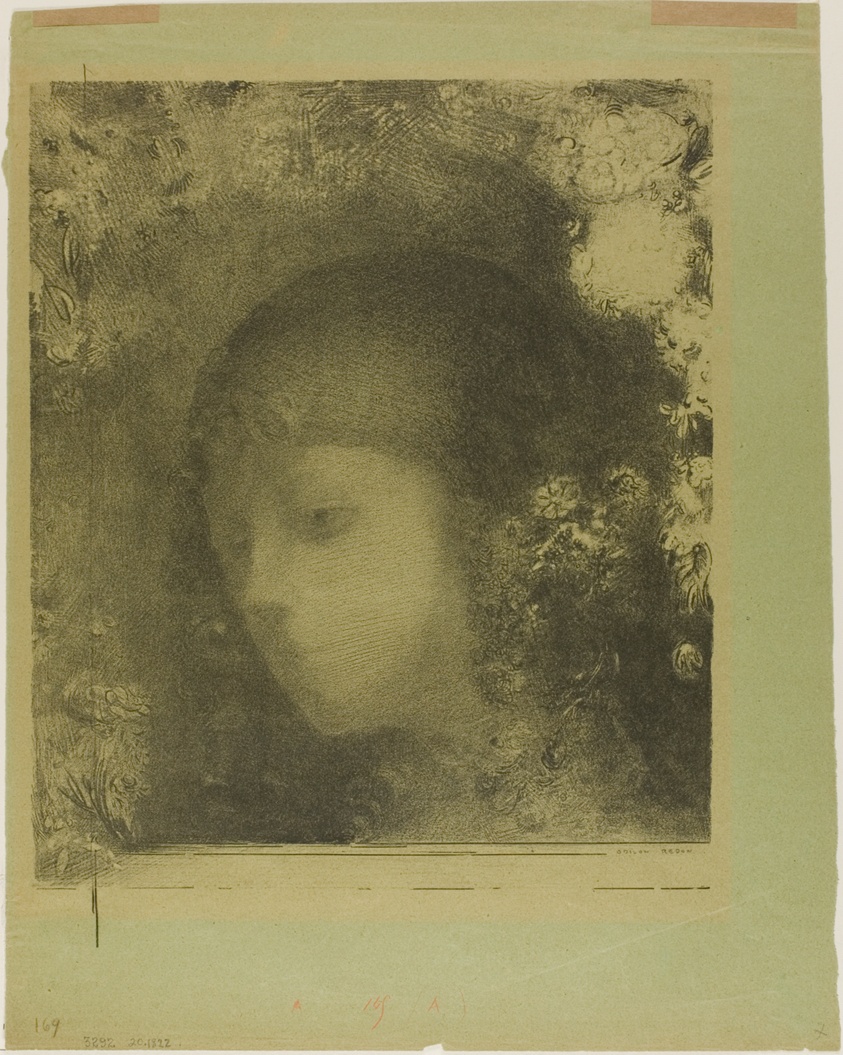 Child's Head With Flowers