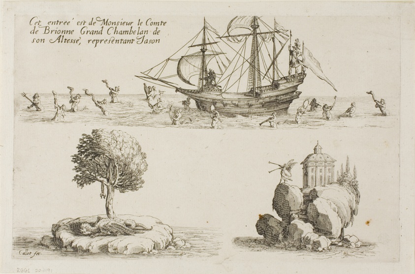 Entry of M. le Comte de Brionne, Grand Chamberlain of His Highness, Representing Jason, from The Combat at the Barrier