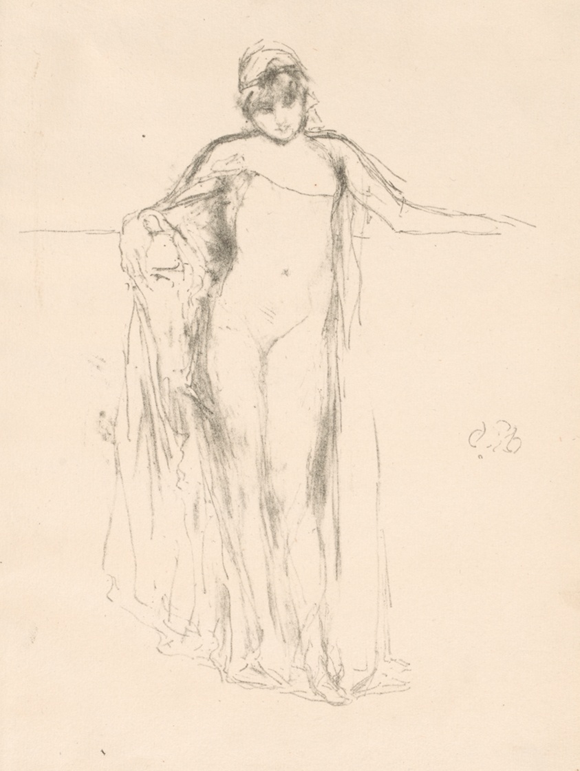 Draped Model, Standing