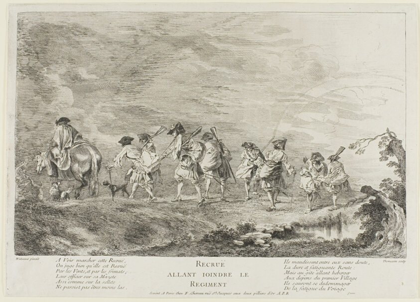 Recruits Going to Join the Regiment