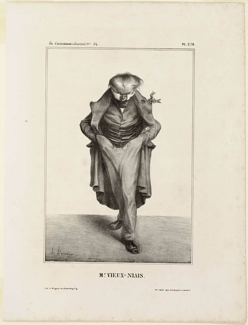 Mr. Vieux-Niais, plate 278 from Célébrités de la Caricature