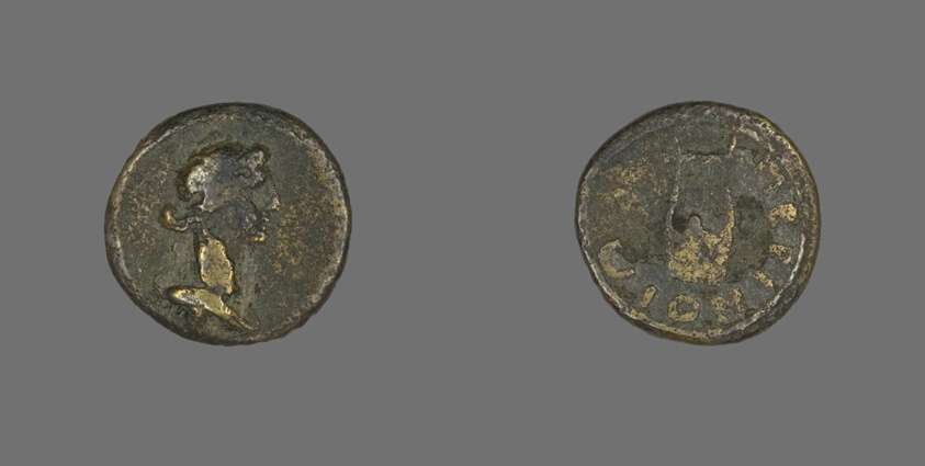 Coin Depicting Bust of Dionysos