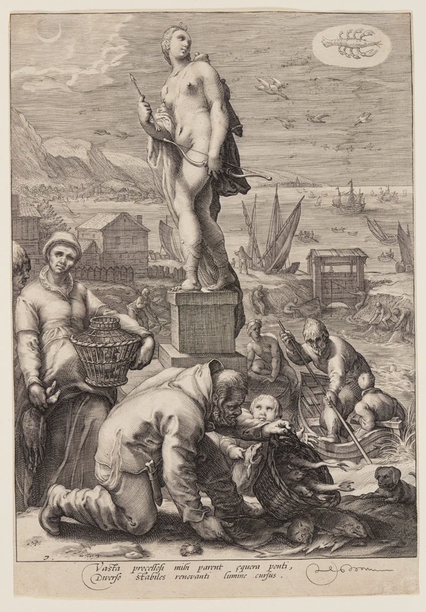 Diana Presiding over Navigation and Fishing, from Seven Planetary Gods