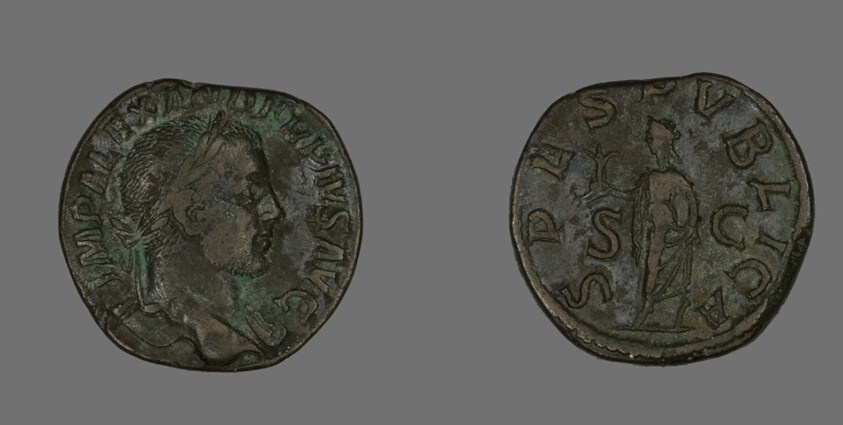 Sestertius (Coin) Portraying Emperor Severus Alexander