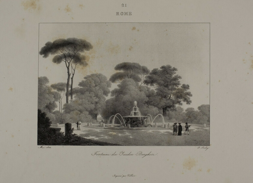 Fountain in the Garden of the Villa Borghese, Rome