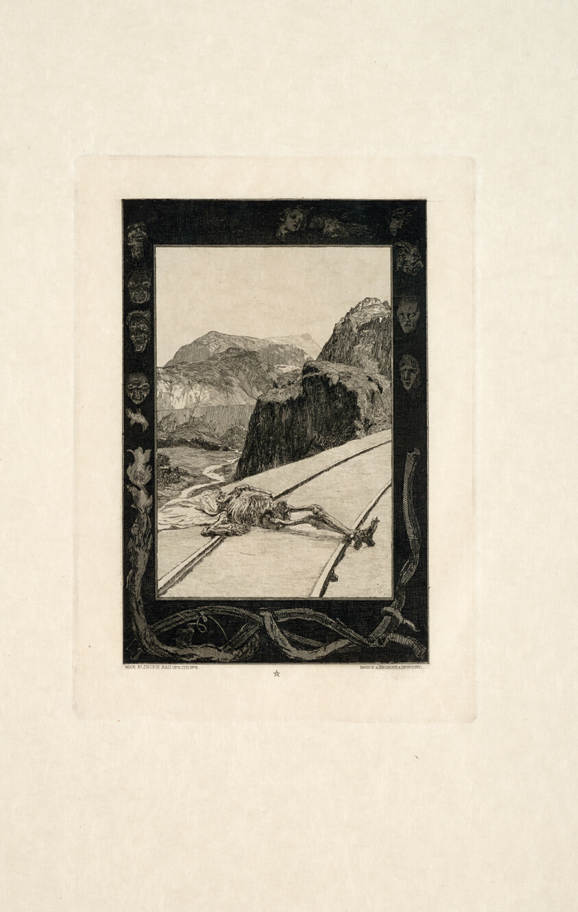 On the Rails, plate eight from On Death, Part I
