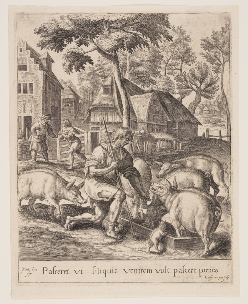 The Son Feeding the Swine, from The Parable of the Prodigal Son