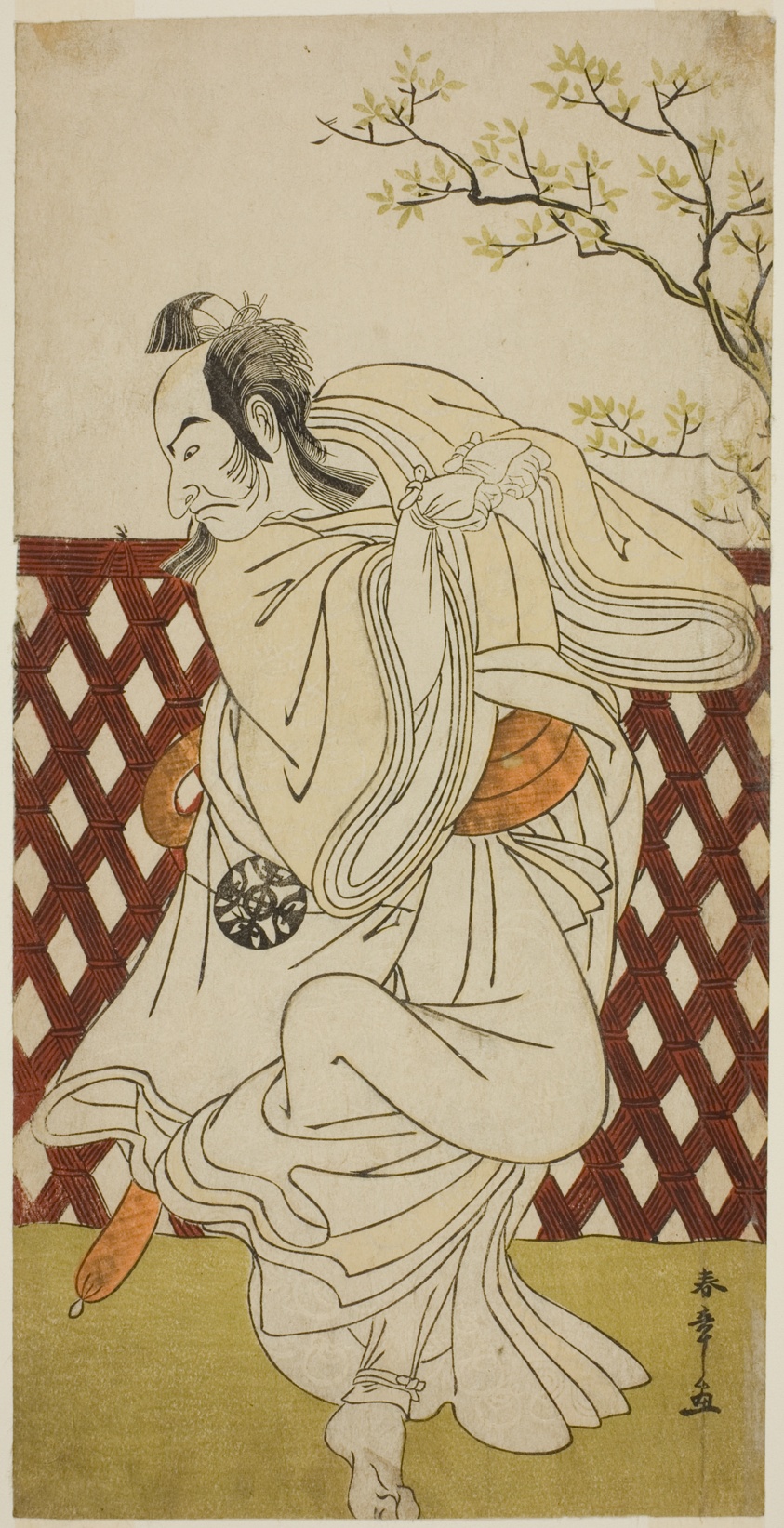 The Actor Nakamura Nakazo I as Sakon-gitsune in the Play Hana-zumo Genji Hiiki, Performed at the Nakamura Theater in the Eleventh Month, 1775