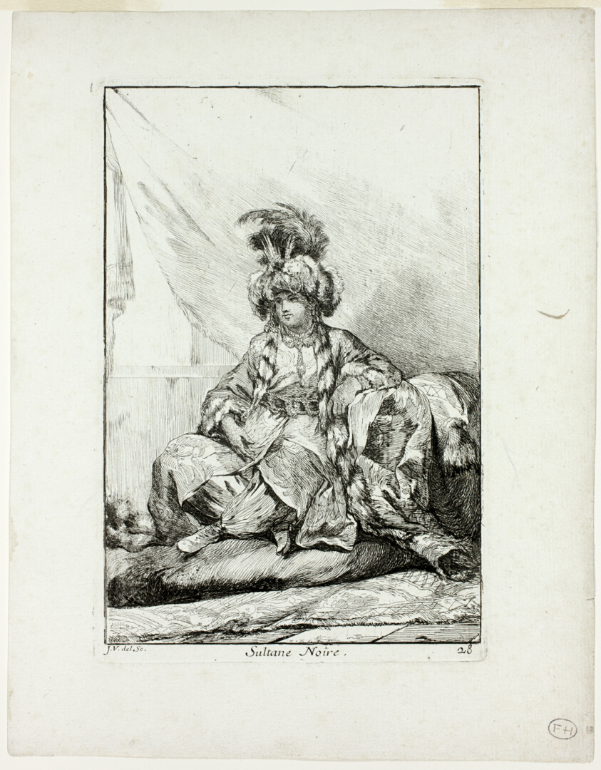 Sultane Noire, plate 28 from Caravanne du Sultan à la Mecque