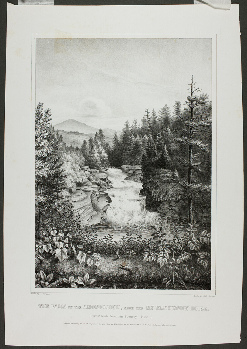The Falls on the Amonoosuck, near the Mt. Washington House (Oakes' White Mountain Scenery)