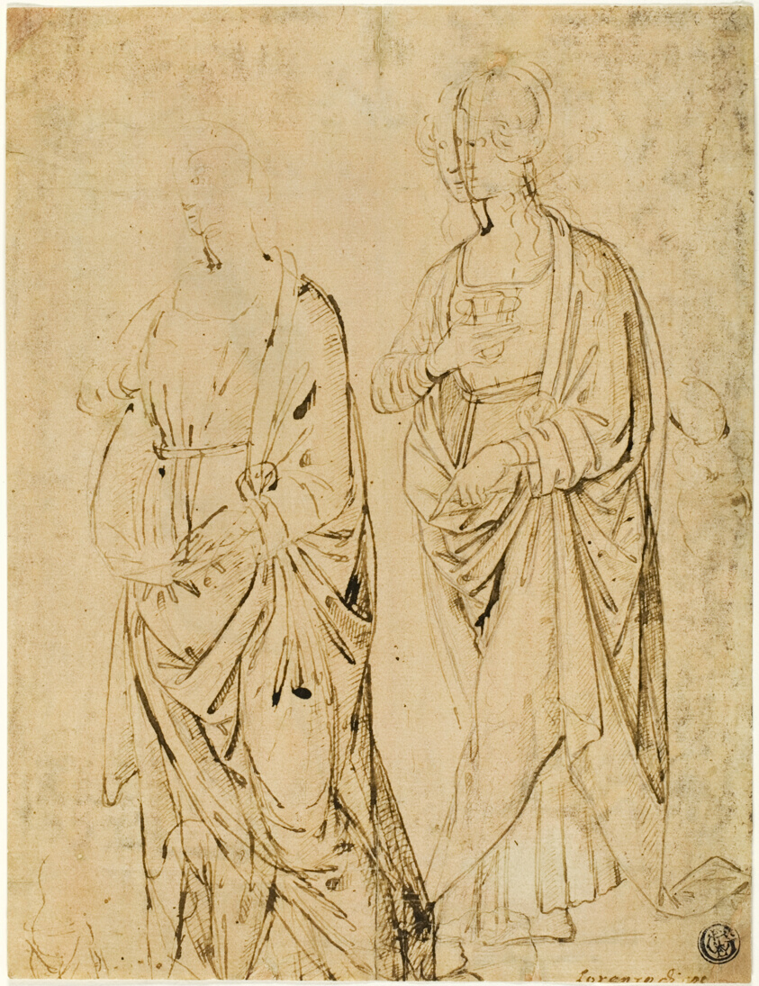 Saint Lucy and a Saint (recto); Alexander the Great in Profile (verso)