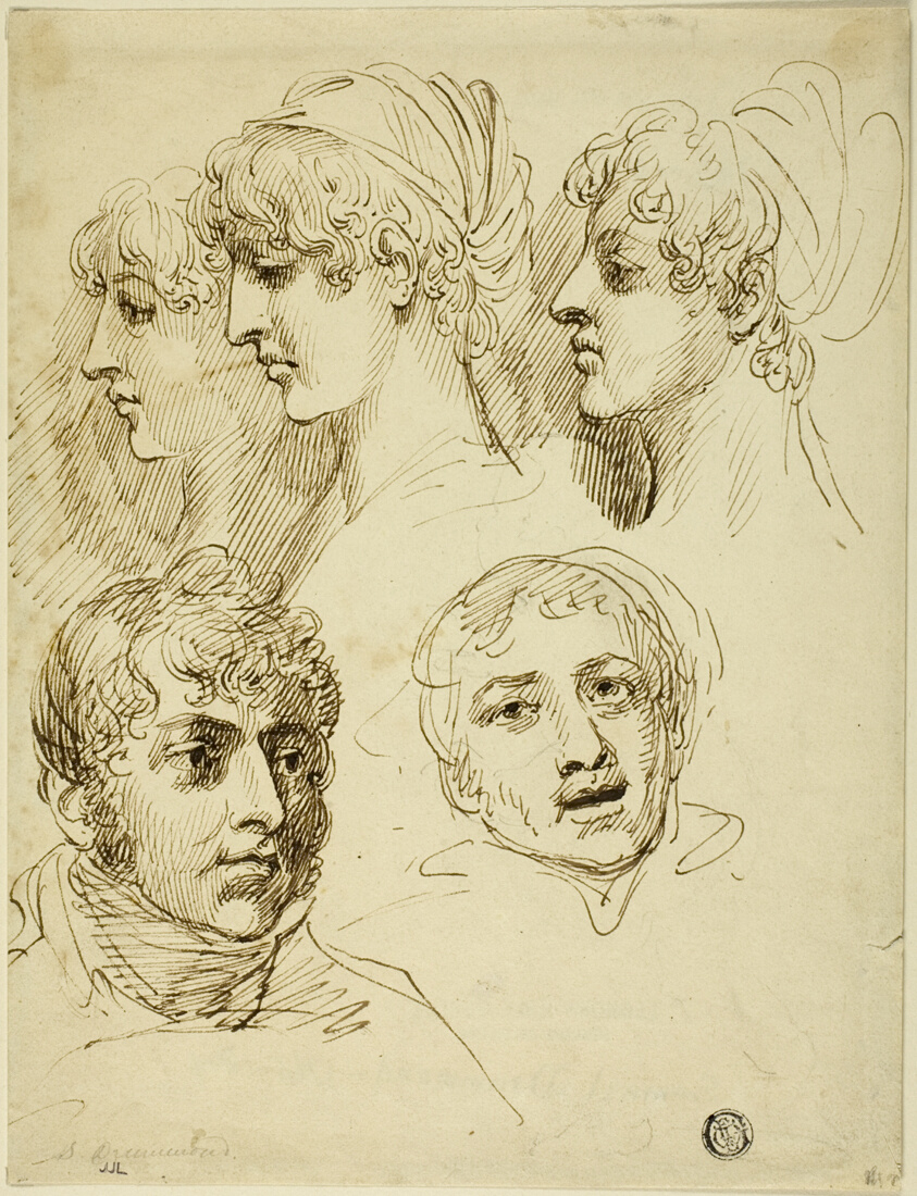 Five Sketches of Heads
