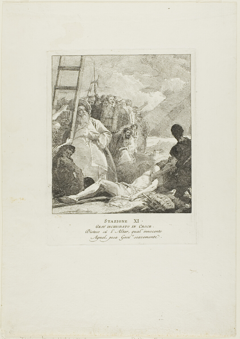 Christ is Nailed to the Cross, plate eleven from Stations of the Cross