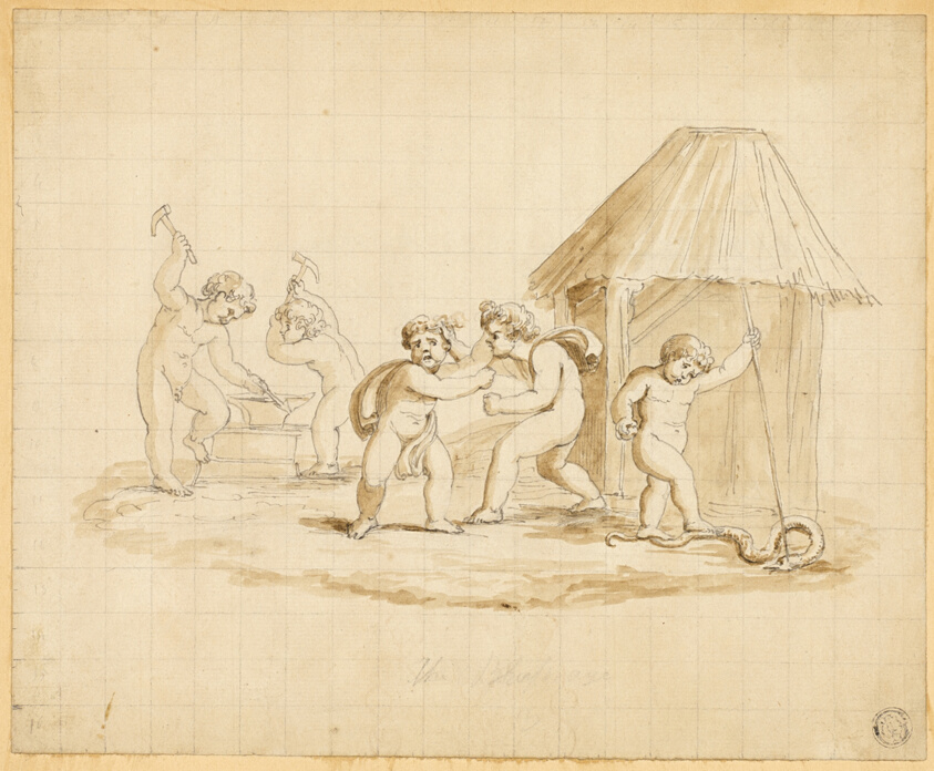 Putti Enacting Mythological Scenes