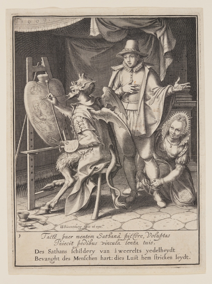 The Devil Painting Man’s Heart, from Allegory of the Misuse of Worldly Property