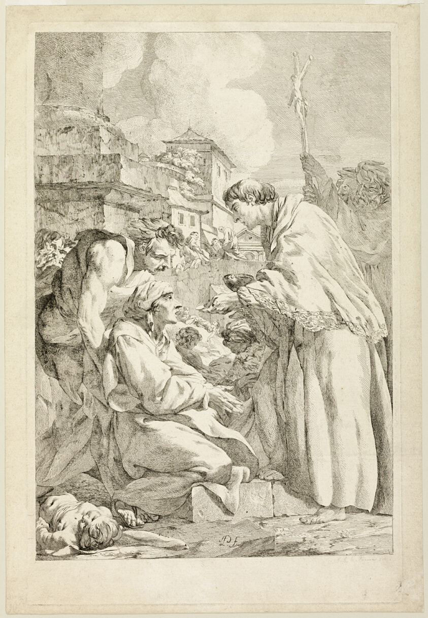 Saint Charles Borromeo Blessing the Plague-Stricken