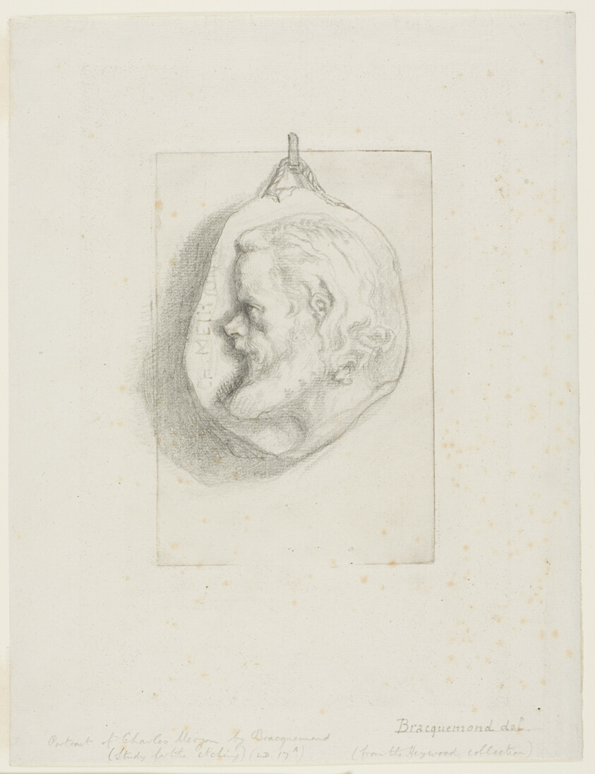 Profile Portrait of Charles Meryon