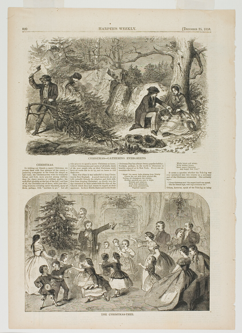 Christmas—Gathering Evergreens and The Christmas-Tree