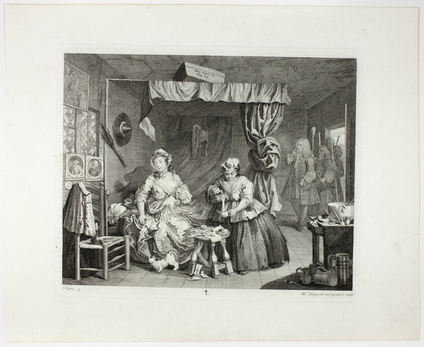 Plate three, from A Harlot's Progress