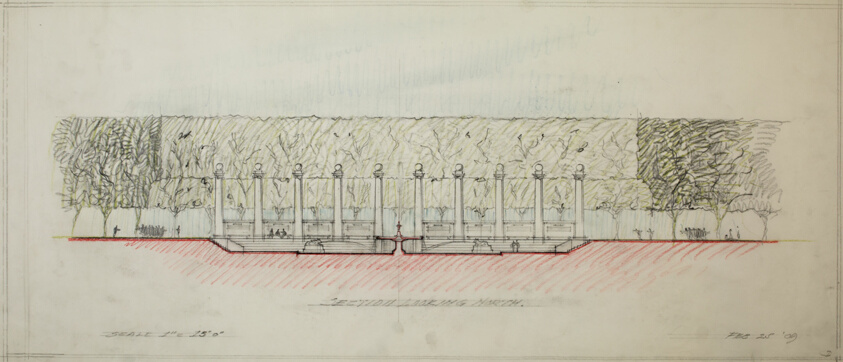 Potomac Round Point, Washington D.C., Section Sketch